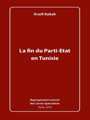 cover image of La Fin du Parti-État en Tunisie
